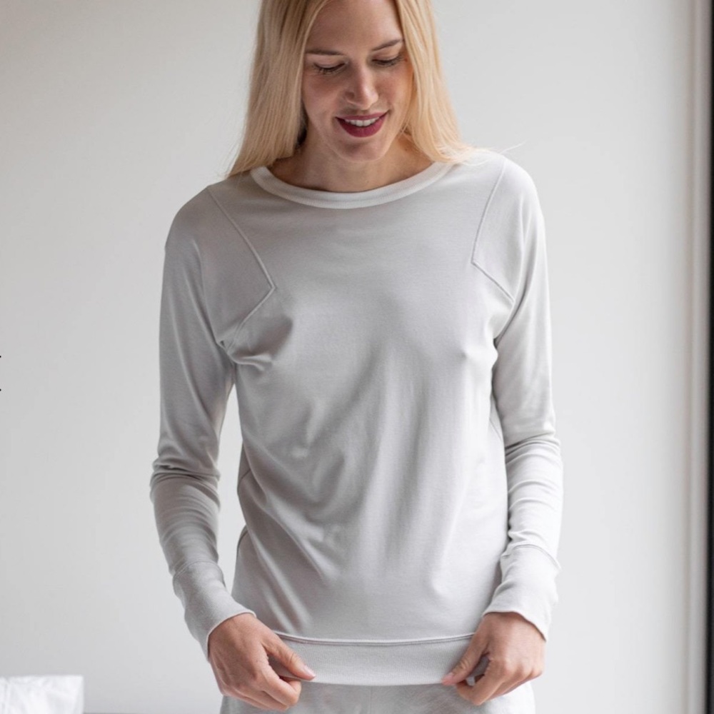 Organic Pima Long Sleeve Crew